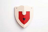 Shield lock white background protection. AI generated Image by rawpixel.