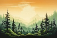 Forest backgrounds landscape outdoors. AI generated Image by rawpixel.