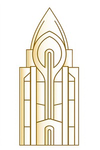 Building symbol gold line. AI generated Image by rawpixel.