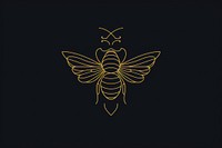 Bee animal symbol logo. AI generated Image by rawpixel.