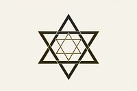 Star of david symbol line gold. AI generated Image by rawpixel.