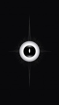 Eye symbol icon astronomy black white. AI generated Image by rawpixel.