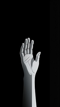 Hand illustration finger adult black. AI generated Image by rawpixel.