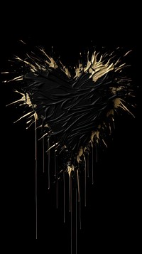 Heart art fireworks black creativity. AI generated Image by rawpixel.