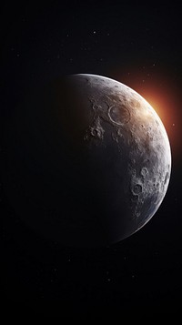 Moon eclipse astronomy outdoors planet. AI generated Image by rawpixel.