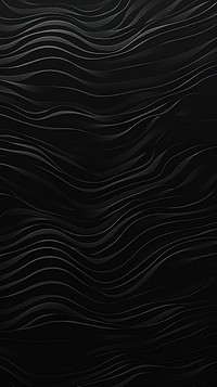 Wave doodle art black backgrounds monochrome. AI generated Image by rawpixel.