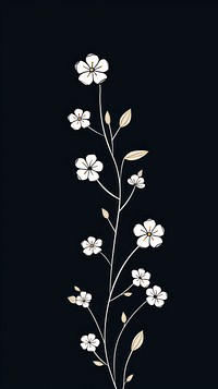 Tiny cute flower illustration wallpaper pattern plant. AI generated Image by rawpixel.