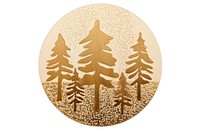 Forest nature gold white background. AI generated Image by rawpixel.