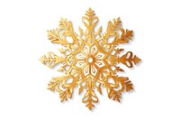 Snowflake gold pattern white. AI generated Image by rawpixel.