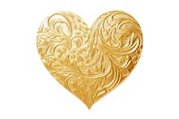 Heart ornament gold jewelry locket. 