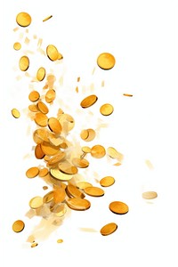 Coins backgrounds white background splattered. AI generated Image by rawpixel.