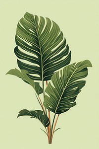 Tropical leave plant leaf tree. AI generated Image by rawpixel.