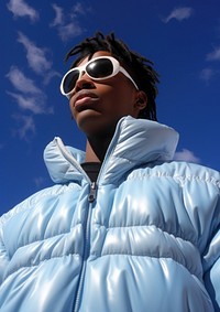 Black young man sunglasses portrait fashion. AI generated Image by rawpixel.