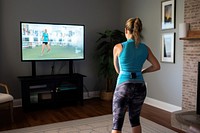 Exercise television watching screen. 