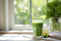 Green juice smoothie drink refreshment. AI generated Image by rawpixel.