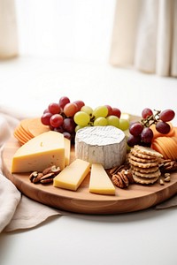 Cold cut cheese plate food. AI generated Image by rawpixel.