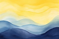 Sunshis yellow and sapphire bule Gradients simple waves backgrounds outdoors nature. AI generated Image by rawpixel.