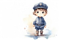 Childrens Policeman cartoon cute accessories. AI generated Image by rawpixel.