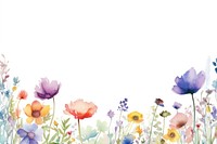 Blooming flowers border outdoors pattern nature. AI generated Image by rawpixel.