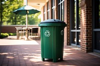 Trash can architecture protection recycling. AI generated Image by rawpixel.