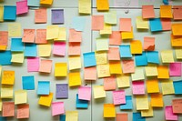 Sticky note paper text bulletin board. AI generated Image by rawpixel.
