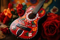 Guitar music rose celebration. AI generated Image by rawpixel.
