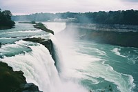 Waterfall outdoors nature architecture. 