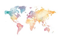 World map backgrounds white background topography. AI generated Image by rawpixel.