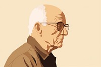 Elder man portrait glasses adult. AI generated Image by rawpixel.