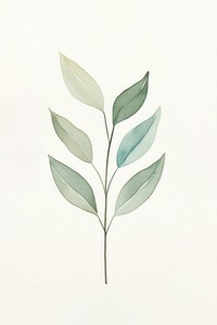 Minimal leafs plant creativity pattern. AI generated Image by rawpixel.