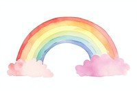 Minimal rainbow nature pink sky. AI generated Image by rawpixel.