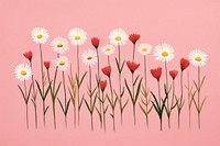 Flower daisy field petal plant art. AI generated Image by rawpixel.