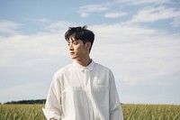 Chinese men portrait photography outdoors. AI generated Image by rawpixel.