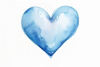 A heart shape water drop white background creativity drawing. AI generated Image by rawpixel.