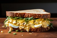 Egg salad sandwich food vegetable breakfast. AI generated Image by rawpixel.