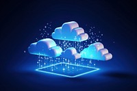 Cloud Computing Creative Icon cloud ice technology. AI generated Image by rawpixel.