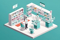 Pharmacy drug for health pharmaceutical building architecture technology. AI generated Image by rawpixel.