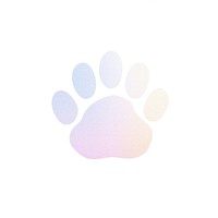 Dog footprints icon carnivora abstract pattern. AI generated Image by rawpixel.