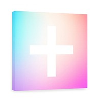 Cross Christianity icon symbol white background catholicism. AI generated Image by rawpixel.