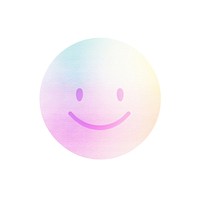 Smile emotion icon purple white background anthropomorphic. AI generated Image by rawpixel.