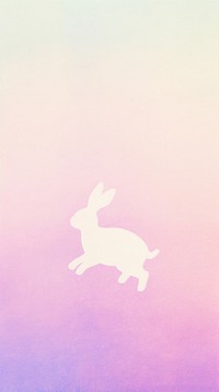 Rabbit walking sideview animal mammal purple. AI generated Image by rawpixel.