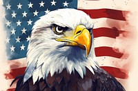Eagle flag bird beak. AI generated Image by rawpixel.