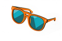 A sunglasses white background accessories turquoise. AI generated Image by rawpixel.