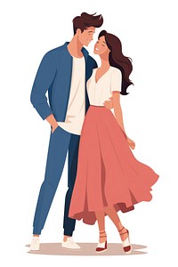 A asian couple hugging each other standing adult dress. AI generated Image by rawpixel.