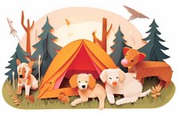 Camping camping animal outdoors. AI generated Image by rawpixel.