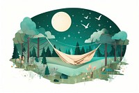 Hammock camping hammock outdoors tranquility. AI generated Image by rawpixel.