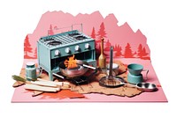 Stove camping fireplace appliance burning. AI generated Image by rawpixel.