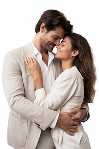 A new married couple standing portrait hugging. AI generated Image by rawpixel.