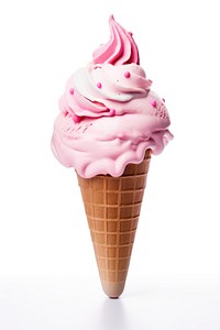 An icecream dessert food white background. AI generated Image by rawpixel.