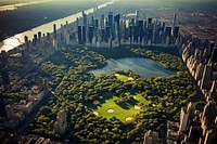 Central park cityscape outdoors building. AI generated Image by rawpixel.